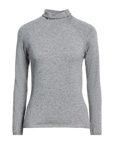 Messagerie Woman Turtleneck Light grey Size S Merino Wool, Viscose, Cashmere, Microfiber | YOOX (US)
