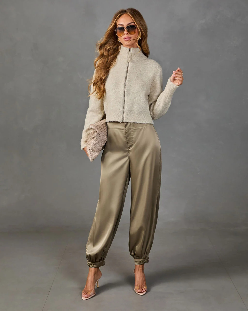 Natalia Knit Funnel Neck Cardigan | VICI