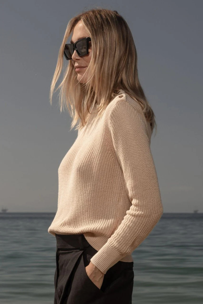 Moby Sweater - Sand | Heidi Merrick