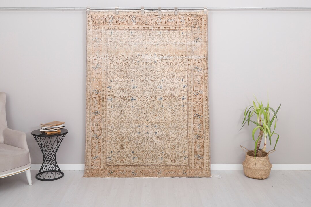 Vintage Turkish Rug, 5x7 Rug, Turkish Vintage Rug, Oushak Rug, Vintage Rug,Anatolian Rug,Antique ... | Etsy (US)