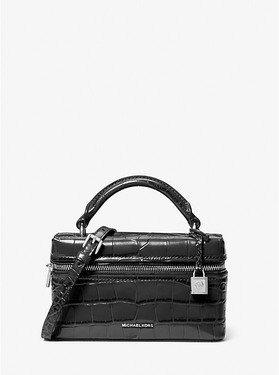 Jana Extra-Small Crocodile Embossed Leather Crossbody Bag | Michael Kors US