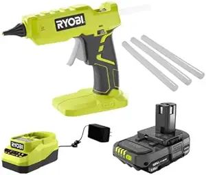 Ryobi Cordless Full Size Glue Gun Kit with 1.5 Ah Battery, 18V Charger, and (3) 1/2 in. Glue Stic... | Amazon (US)