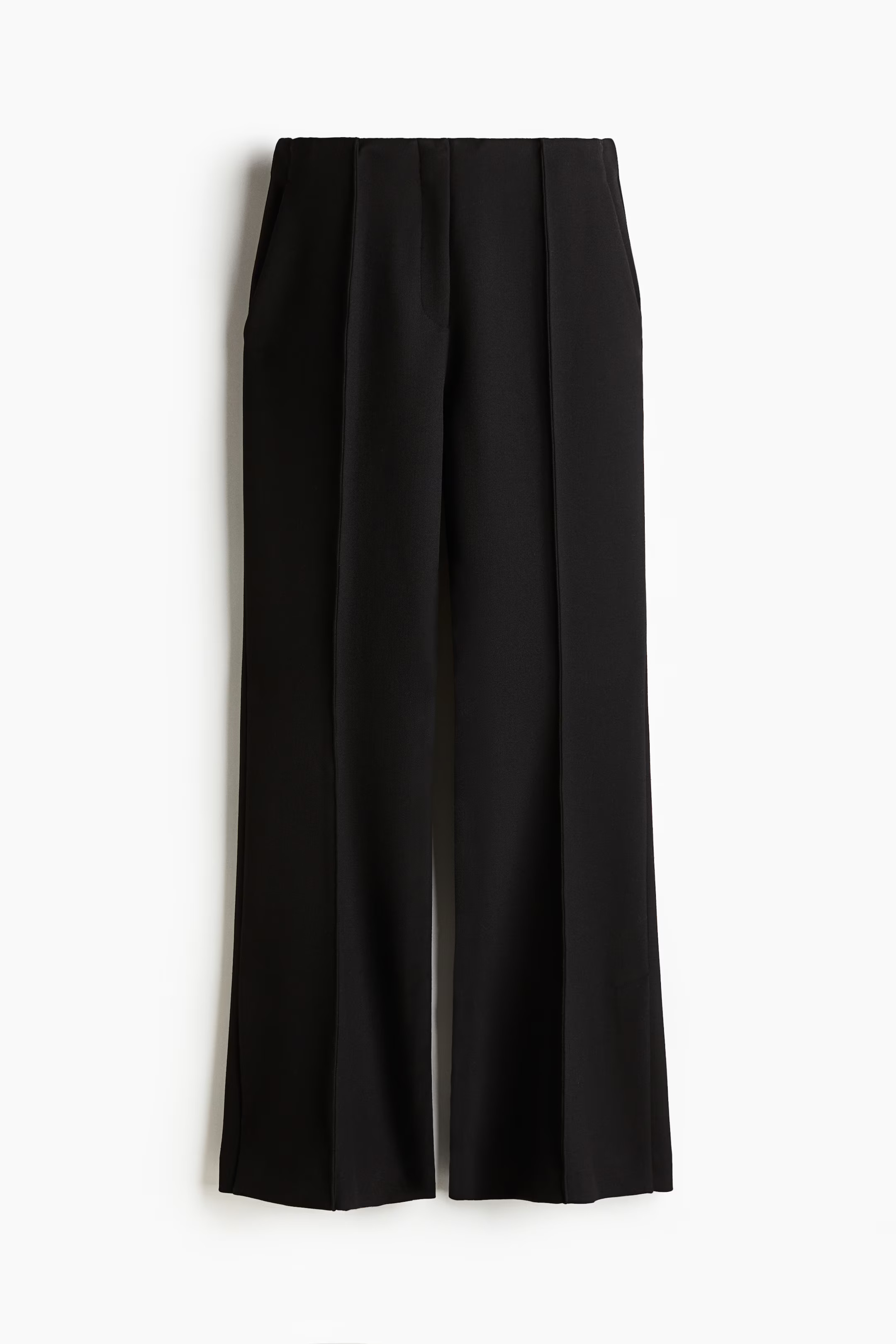 Flared Slit-Hem Twill Pants | H&M (US + CA)