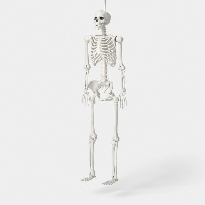 60" Multi Pose-N-Stay Poseable Lifesize Skeleton Halloween Decorative Prop Off-White - Hyde and EEK! Boutique™ | Target