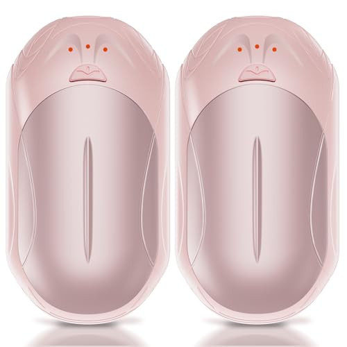 AI Hand Warmers Rechargeable 2 Pack, 20Hrs Long Safe Heat, AI Smart Chips Electric Hand Warmers, Portable Pocket Heater, Gifts for Christmas, Outdoor, Golf, Hunting, Camping Accessories-Pink | Amazon (US)