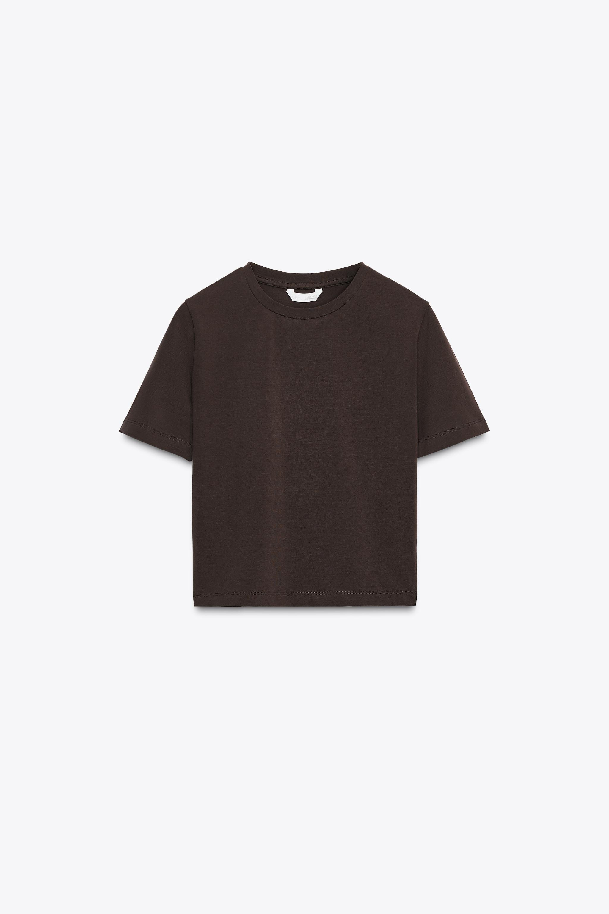 CROPPED STRETCH T-SHIRT | Zara US