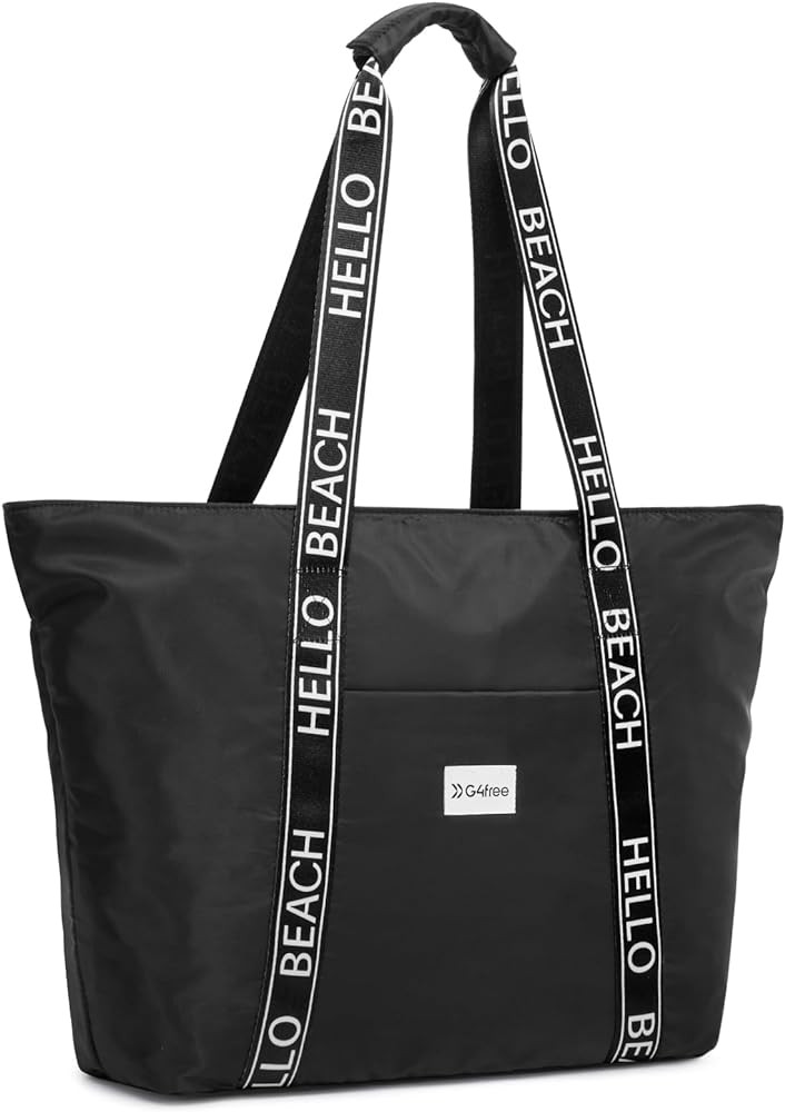 G4Free Beach Bag, Waterproof Beach Bags for Women, Personalized Strap Tote Bag for Women Birthday... | Amazon (US)
