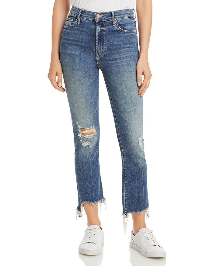 The Insider High Rise Cropped Straight Leg Jeans in Dancing On Coals | Bloomingdale's (US)