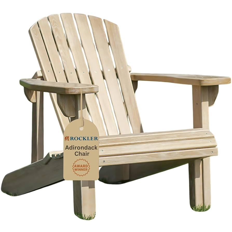 ROCKLER Adirondack Chair Plans with Cardboard Templates – Easy-to-Build - Classic Adirondack Ch... | Amazon (US)