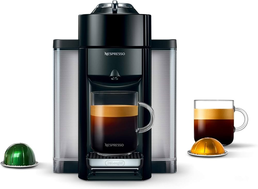 Nespresso Vertuo Coffee and Espresso Machine by De'Longhi, Piano Black | Amazon (US)