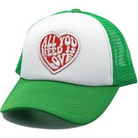 All You Need Is Love Green Trucker Hat With Mesh Snap Back, Hat Adjustable For All Gift | Etsy (US)