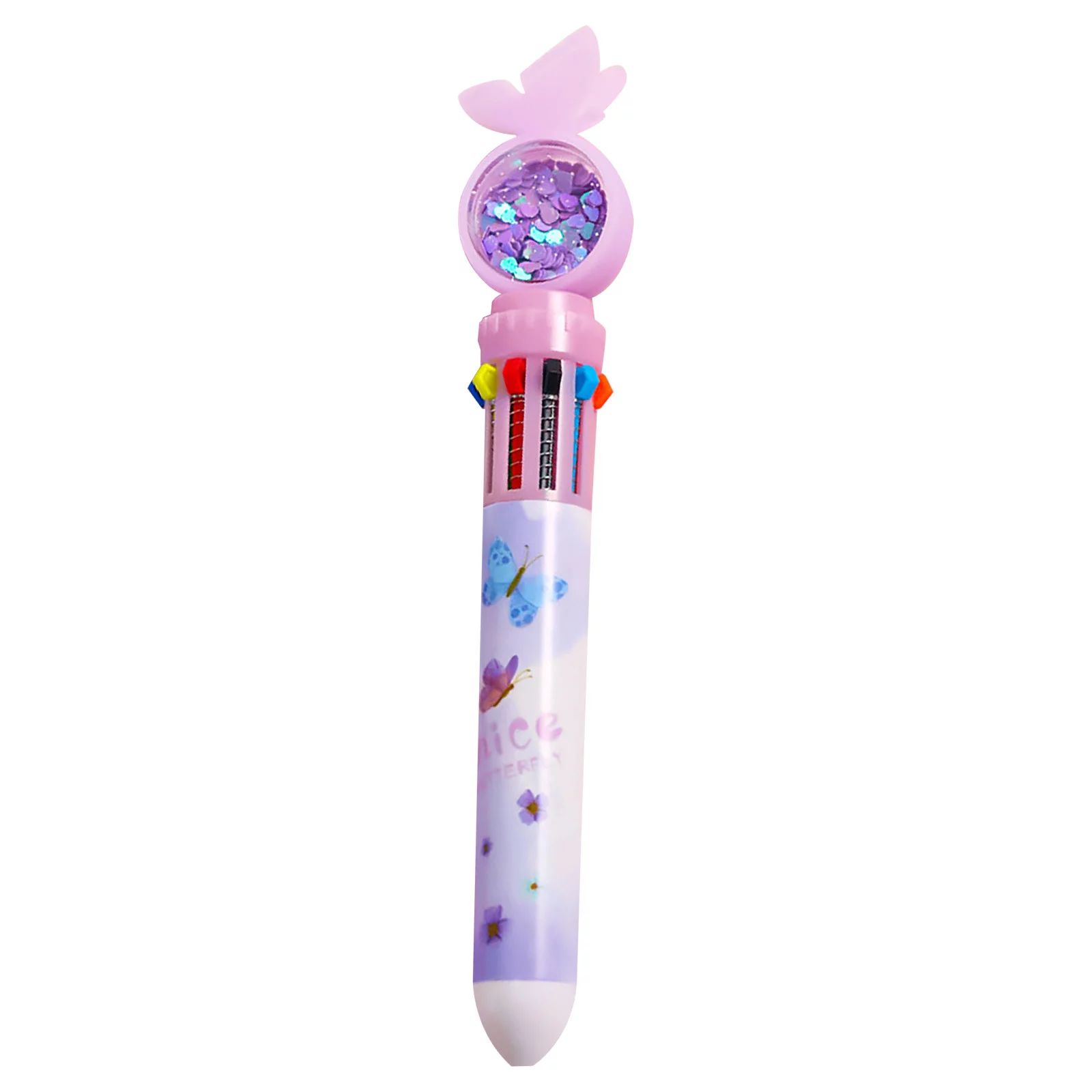 Fridja 10 Color Christmas Ballpoint Pen Push Type Color Multifunction Marker 5ML | Walmart (US)