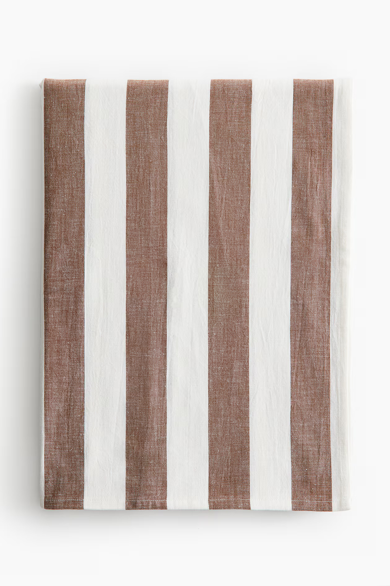 Patterned Cotton Tablecloth - Brown/striped - Home All | H&M US | H&M (US + CA)