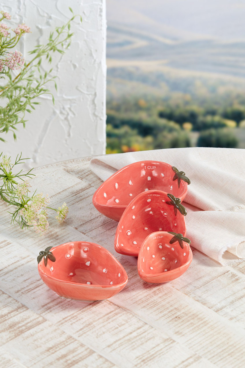 Strawberry Measuring Cups, Set of 4 | Coldwater Creek