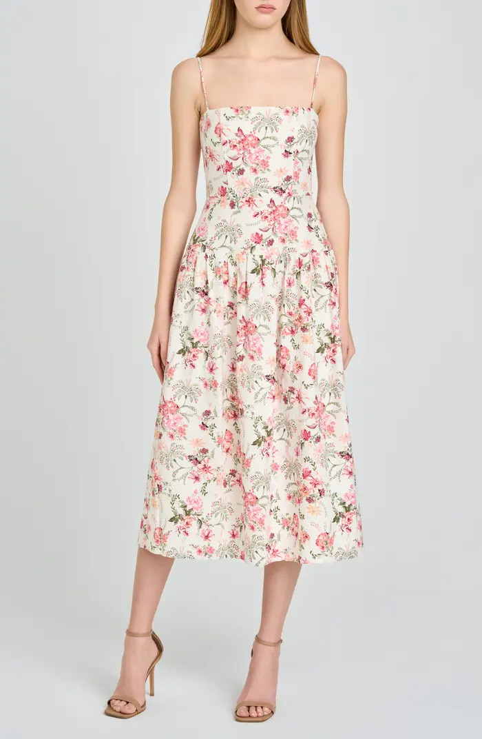 WAYF Juliet Floral Midi Dress | Nordstrom | Nordstrom