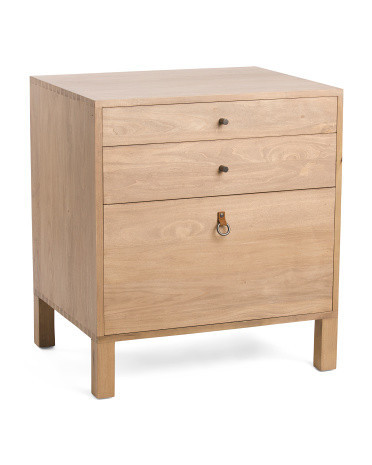 Solid Wood Isador Modular Filing Cabinet Side Table | Marshalls