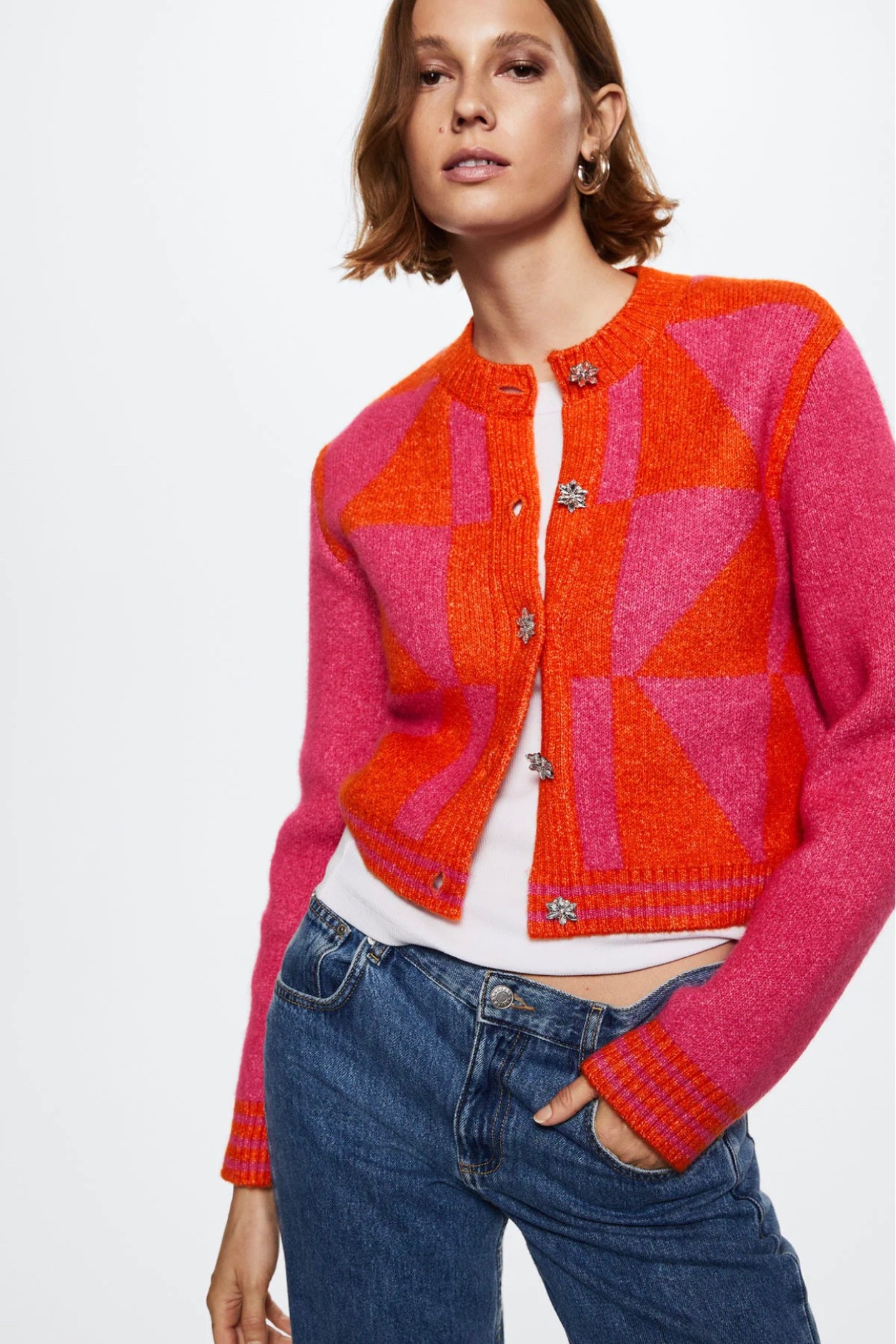 The colors and the jewel buttons are such a pretty combo! 

#LTKstyletip #LTKunder100 #LTKSeasonal