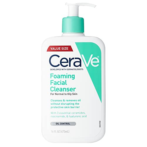 CeraVe Foaming Facial Cleanser | Daily Face Wash for Oily Skin with Hyaluronic Acid, Ceramides, and Niacinamide| Fragrance Free | 16 Fluid Ounce | Amazon (US)