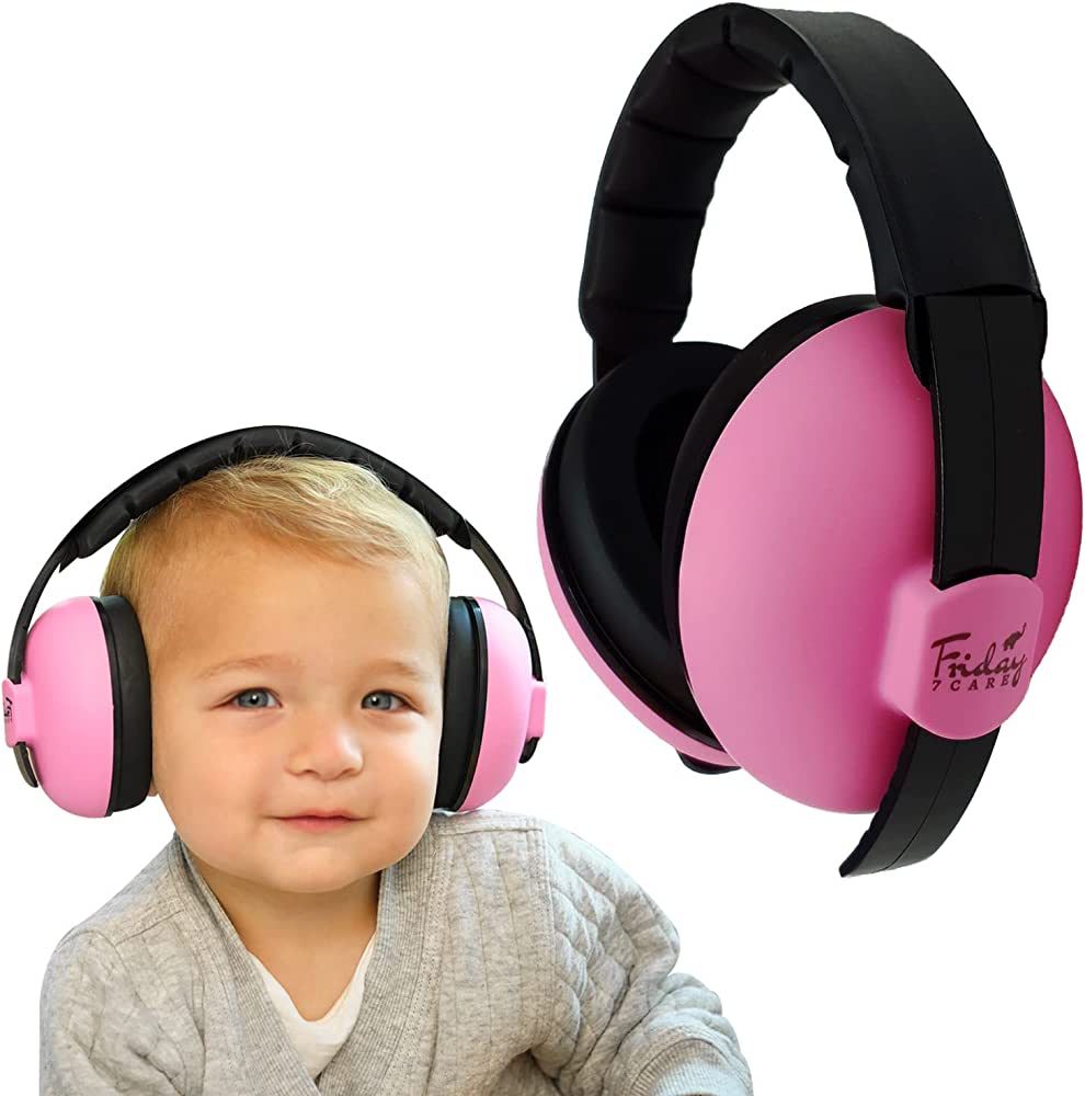 Friday 7Care Baby Ear Protection; Noise Cancelling Sound Proof Infant Headphones; Baby Travel Ess... | Amazon (US)