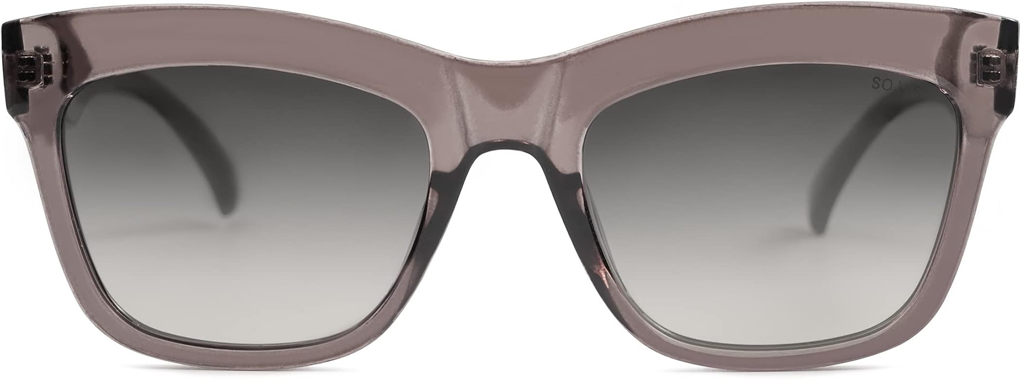 SOJOS Trendy Cat Eye Sunglasses for Women UV400 Polarized Lens Thick Frame Sunnies SJ2254 | Amazon (US)