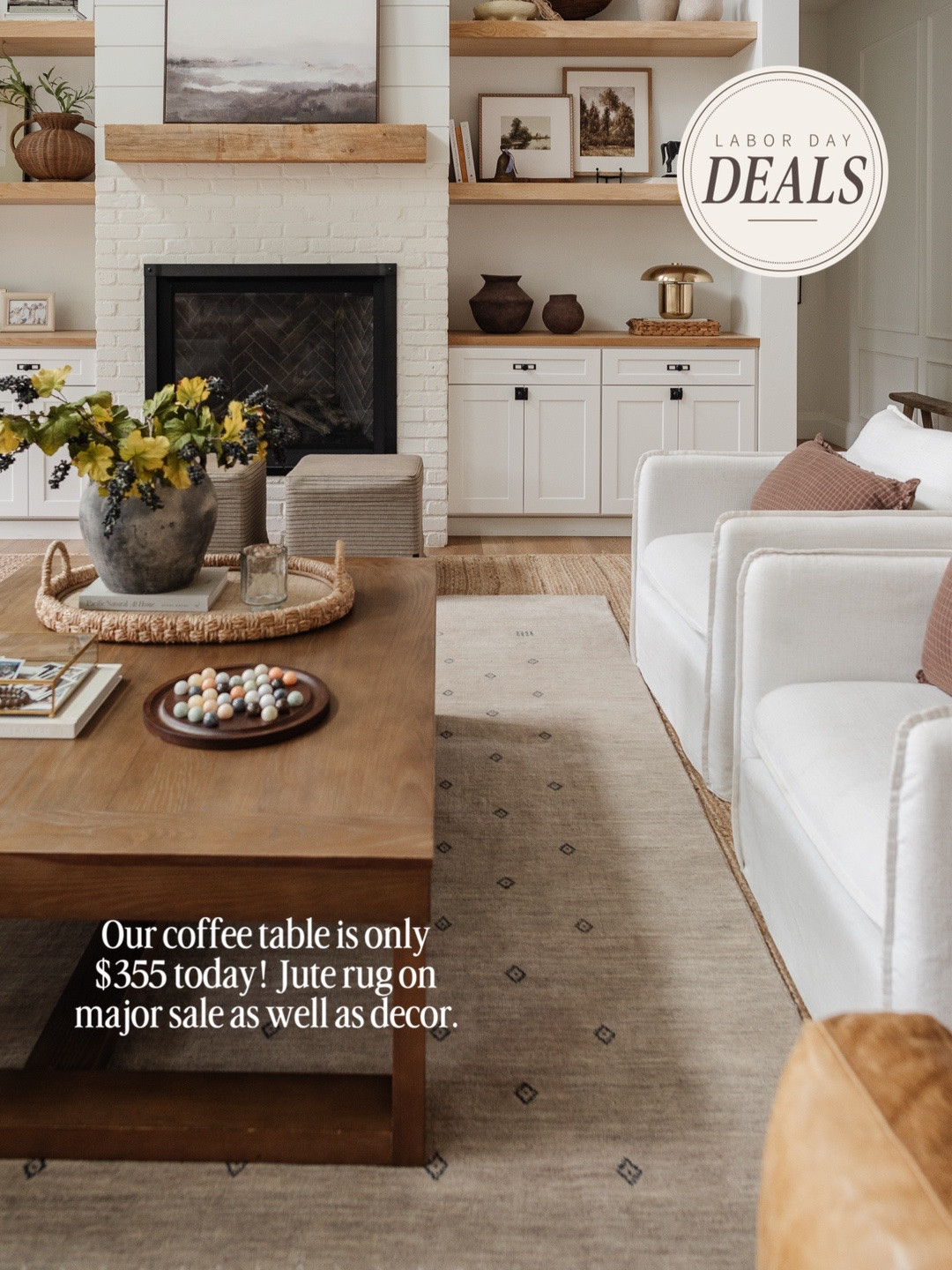 Almost everything in our home is on sale for Labor Day 👀 Sharing some of the BEST deals on pieces we own + love — including furniture, rugs, lighting, decor + more! 🤎

Labor Day sale, Labor Day deals, home decor sale, furniture sale, home finds, affordable home decor, designer look for less, bedroom decor, bathroom decor, living room decor, dining room decor, rugs, lighting, bedroom furniture, Wayfair finds, Walmart home, Amazon home, home favorites, neutral home decor, transitional home decor living room, rug, coffee, table, fall, home decor, Labor Day, sale, armchair, target, @Wayfair, @Quince, @Target

#LTKHome #LTKSaleAlert #LTKSeasonal