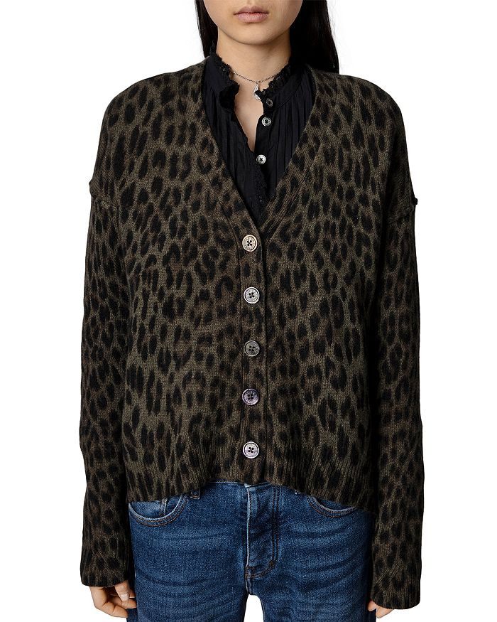 Mirka Leopard Print Cashmere Cardigan | Bloomingdale's (US)