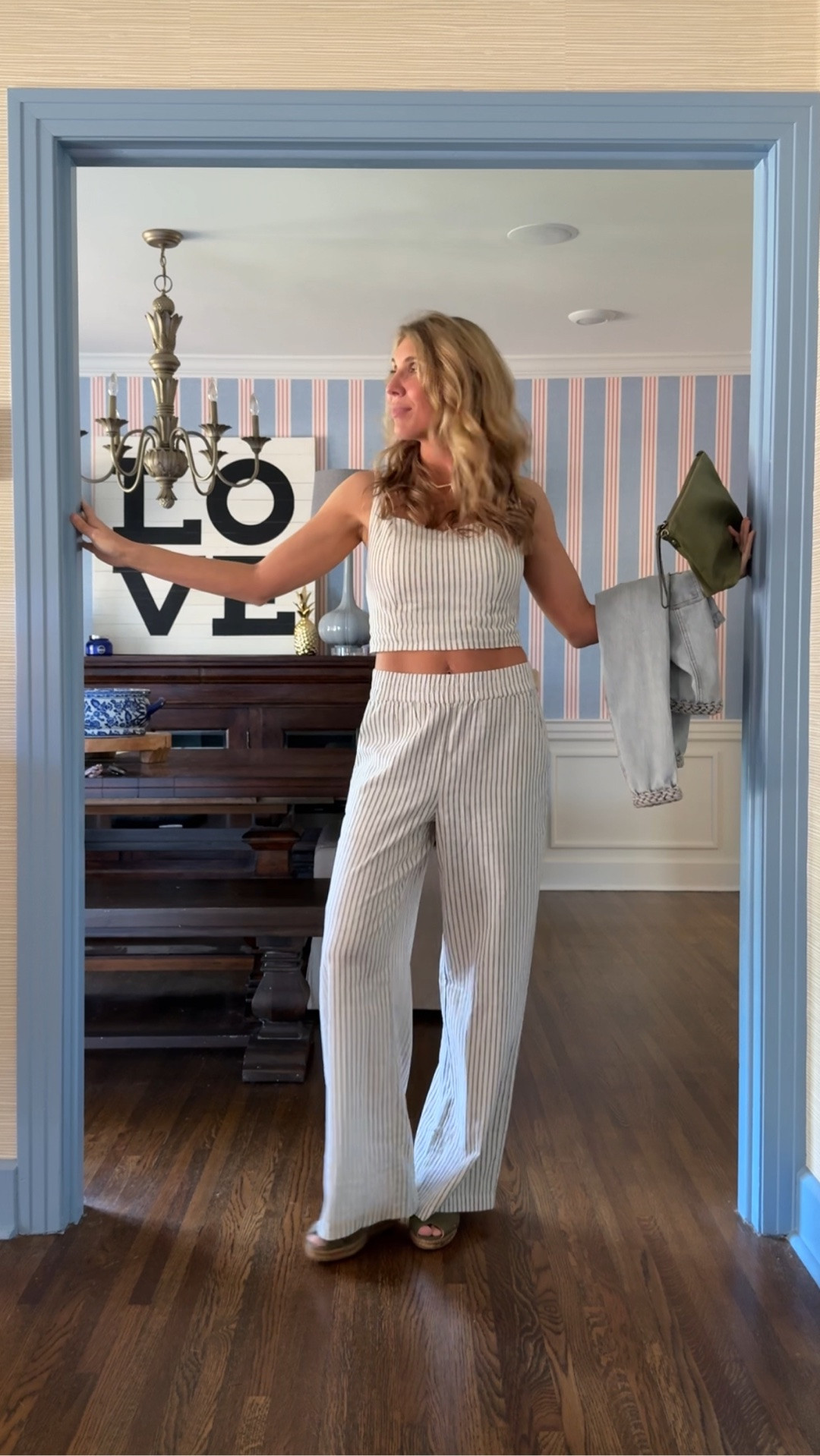 This set has become one of my favorite go-to outfits for both day and night. During the day, I pair it with sandals; at night, I pair it with my favorite Viscata wedges. 

A set makes it so easy to get dressed and look put together. And the best part - these pieces are easy to mix and match with other things already in your closet. 

I’m wearing a small in the pants and top. I’m 5’8” and these pants are the perfect length.

#LTKTall #LTKOver40 #LTKootd