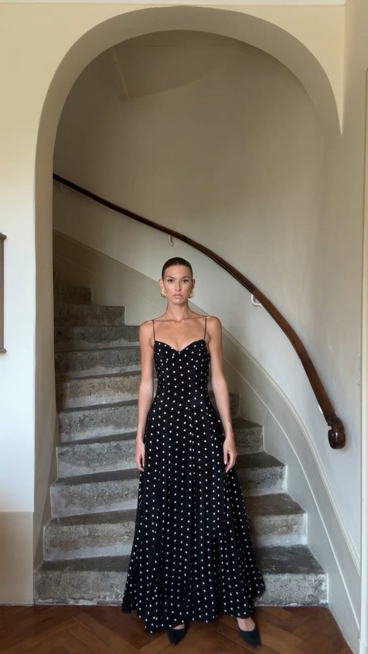 Polka dot dress for spring and summer 🖤

#LTKsummer #LTKuk #LTKwedding