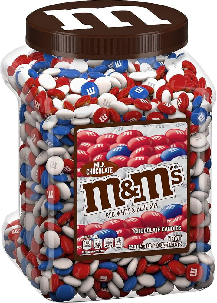 M&M's Red White & Blue Milk Chocolate (62 Oz) | Amazon (US)