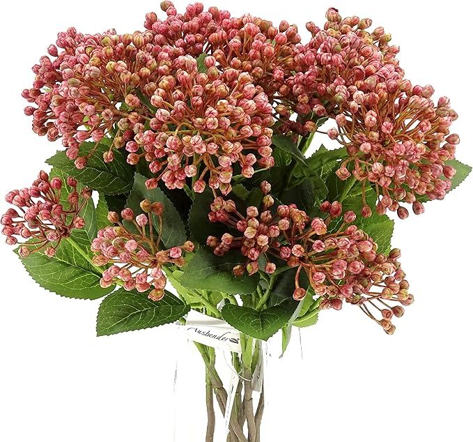 Berry Spray Americana Berry Picks Faux Stems 21.5" Blossom Tall Plant Outdoor Floral Arrangement ... | Amazon (US)