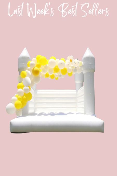 Awesmflate White Bounce House Castle with Air Blower, Inflatable Jumper Bounce House with Pool, Large Commercial Bouncy House PVC Wedding Decorations Jumping Bouncer Bed for Kids 

#LTKFind #LTKhome