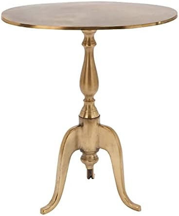 Deco 79 Aluminum Small Accent Table, 19" x 12" x 21", Gold | Amazon (US)