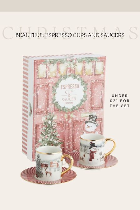 Holiday mug and saucers are so gorgeous #holidaymug #christmasmug #holidaydecor #traditionalholiday #christmas #christmasdecor #christmashome

#LTKsalealert #LTKHoliday #LTKfindsunder50
