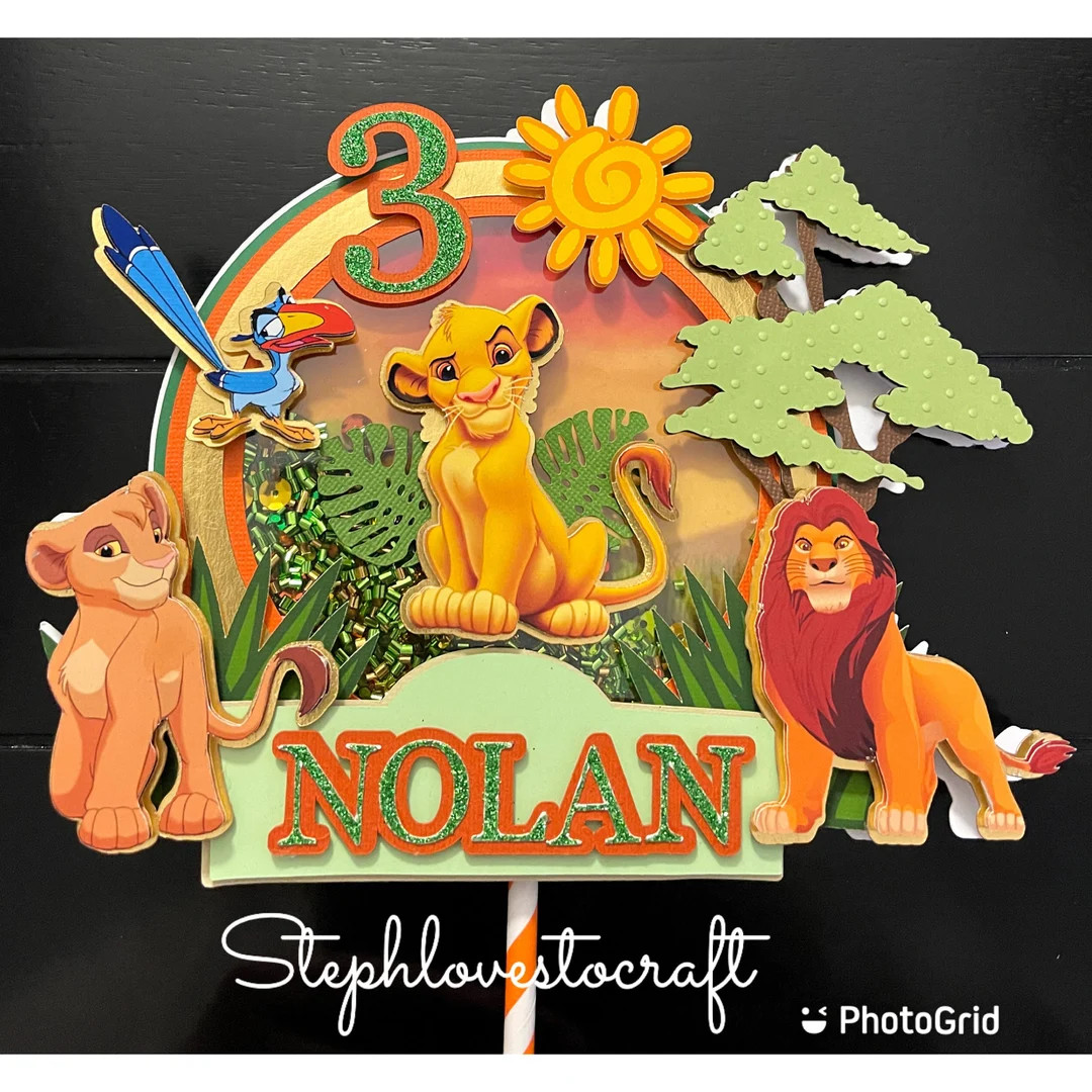 Lion King Inspired Cake Topper With Lights - Etsy | Etsy (US)