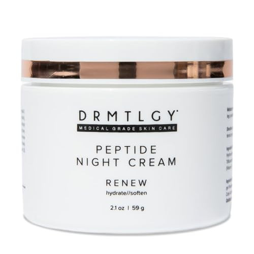 DRMTLGY Peptide Night Cream Face Moisturizer. Fragrance Free and Oil Free Hydrating Facial Moisturizer for All Skin Types. 2.1 oz | Amazon (US)