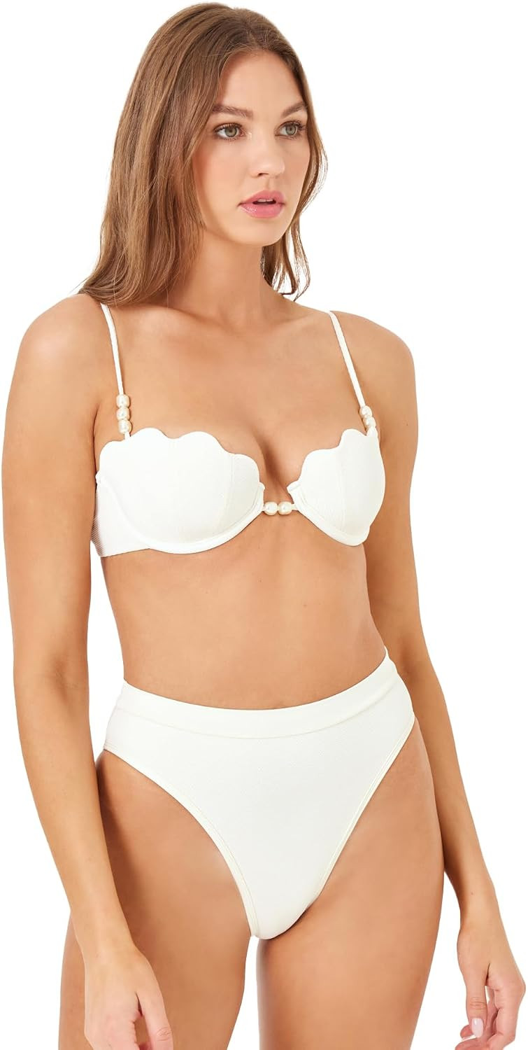 L*Space Sunrise Shell Bikini Top for Women | Amazon (US)