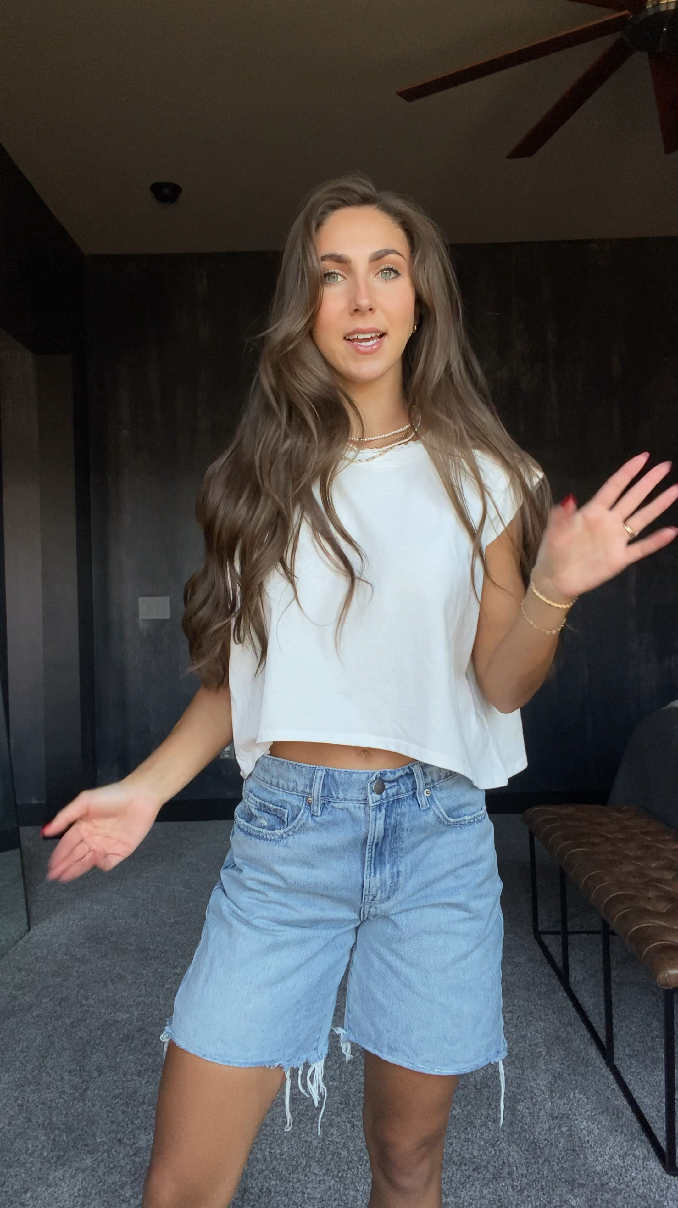 Go-to summer outfit!!🤍✨

Denim | jean shorts | long shorts | Nordstrom | sale | summer | outfits 

#LTKVideo #LTKxNSale #LTKSaleAlert