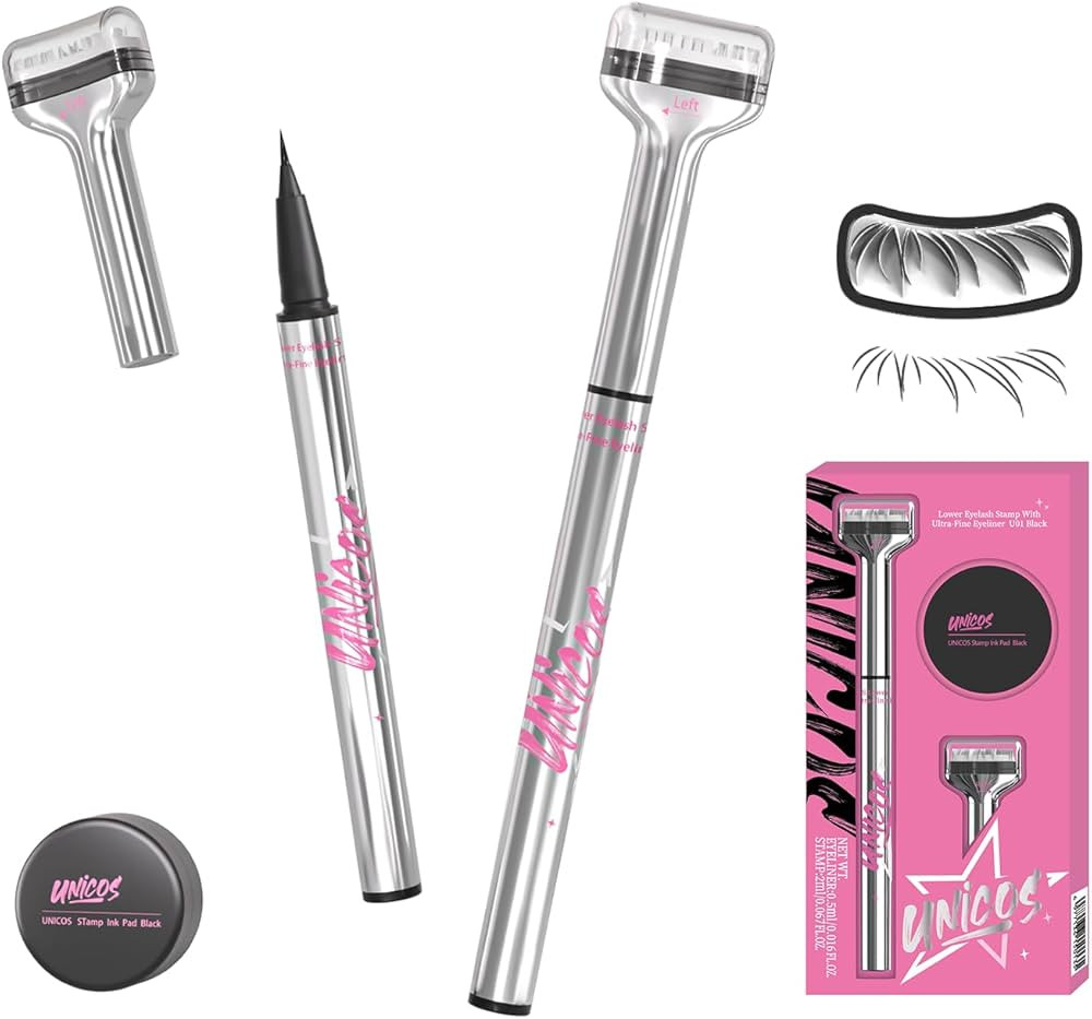 Unicos Lower Eyelash Stamp, Lazy lash stamp with waterproof & smudge-proof ink, 2-in-1 Eyeliner w... | Amazon (US)