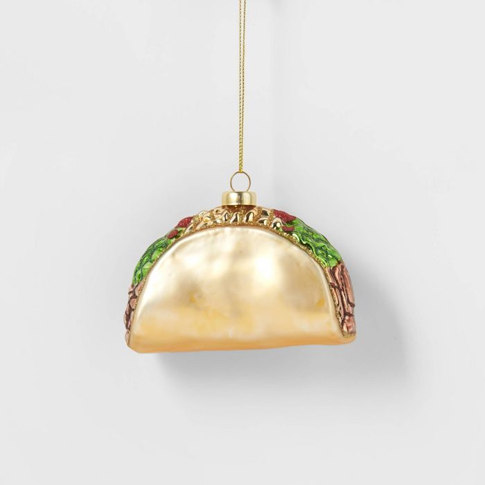 Taco Glass Christmas Tree Ornament - Wondershop&#8482; | Target