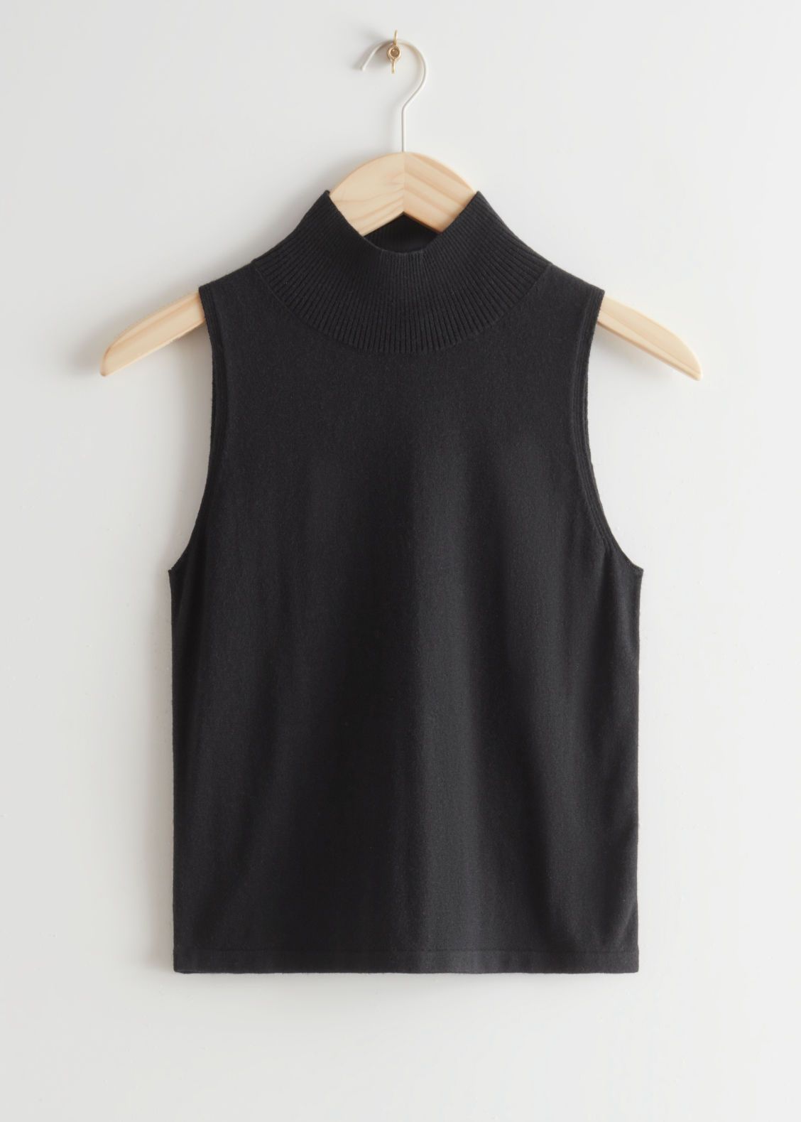 Knitted Sleeveless Turtleneck Top - Black | & Other Stories (EU + UK)