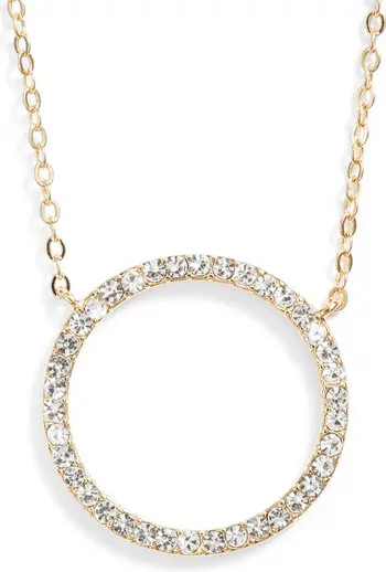 Nordstrom Pavé Open Circle Pendant Necklace | Nordstrom | Nordstrom