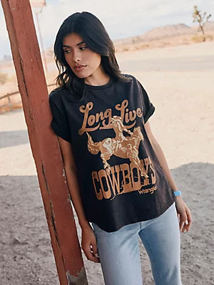Long Live Cowboys Nostalgia Retro Reg Graphic Tee | Wrangler