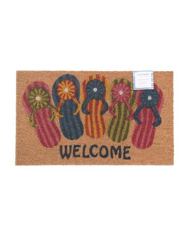 18x30 Flipflop Welcome Doormat | TJ Maxx