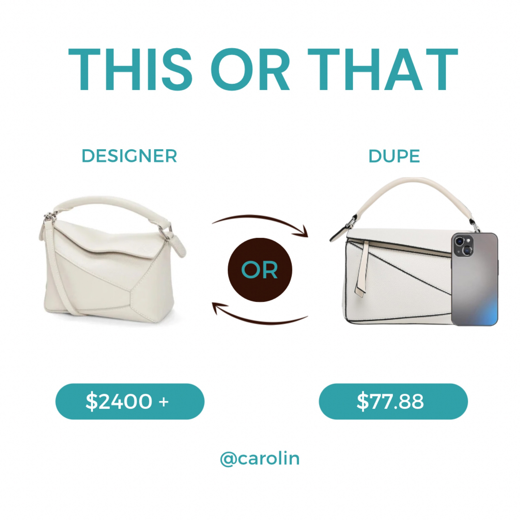 A crowd favorite…love this bag!

#bagdupe #designerdupe #thisorthat #puzzlebag 

#LTKitbag #LTKfindsunder100