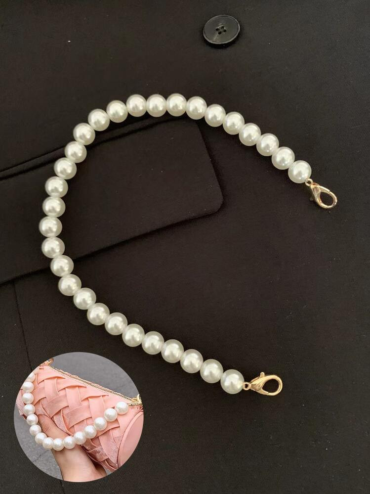 Pearl Beaded Bag Charm Plastic | SHEIN