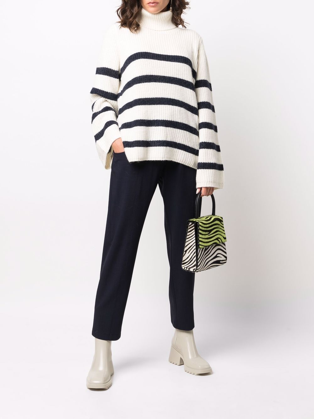 striped roll neck jumper | Farfetch (UK)