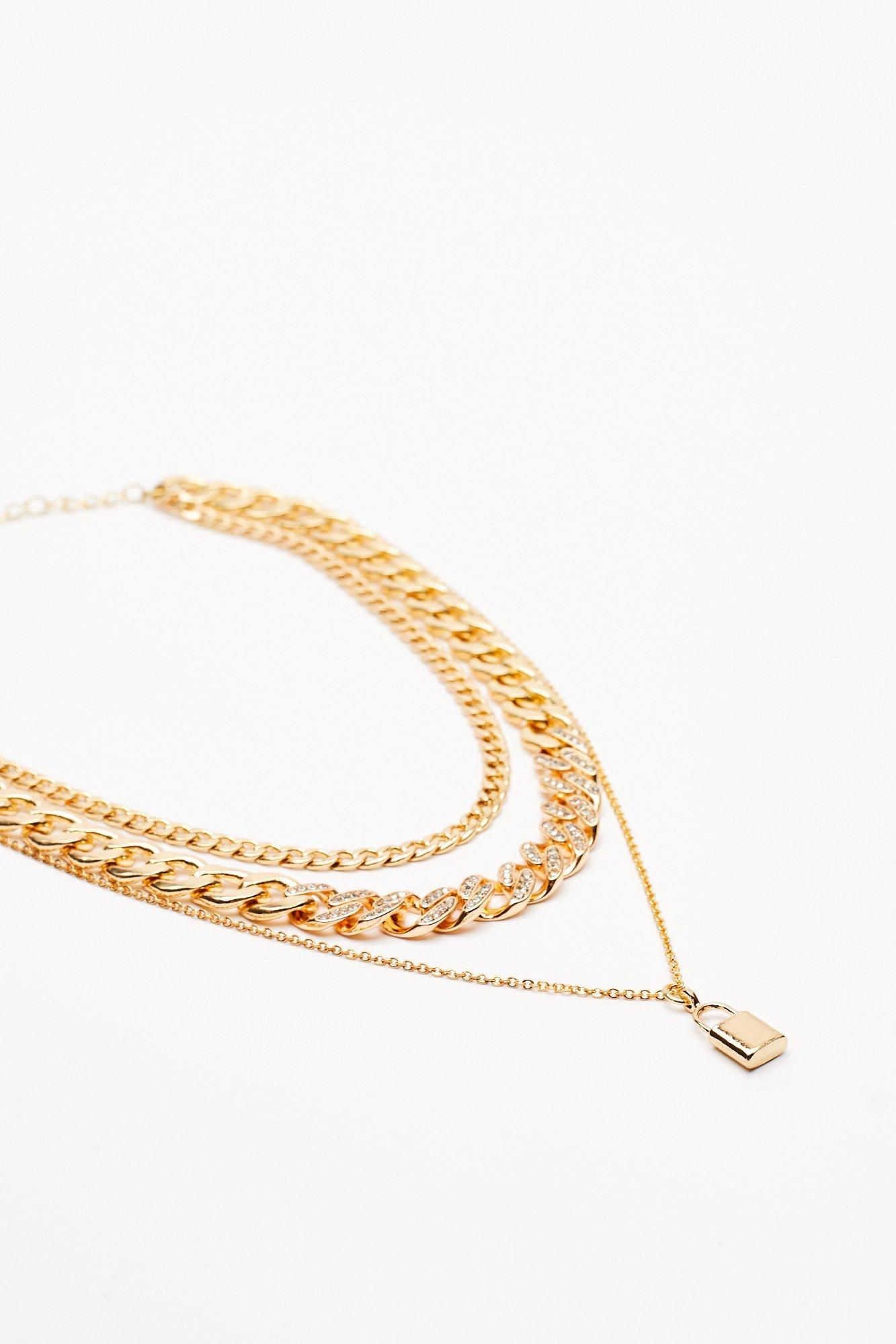 Do Your Own Bling Layered Padlock Necklace | NastyGal (US & CA)