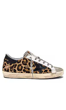 Golden Goose Superstar Sneaker in Snow Leopard & Black from Revolve.com | Revolve Clothing (Global)