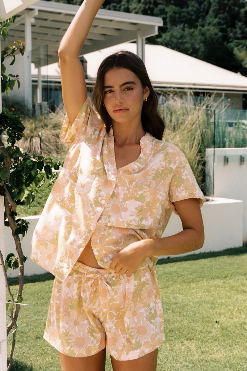 Maggie Pajama Set - 100% Lyocell - Flower Child | Piyama