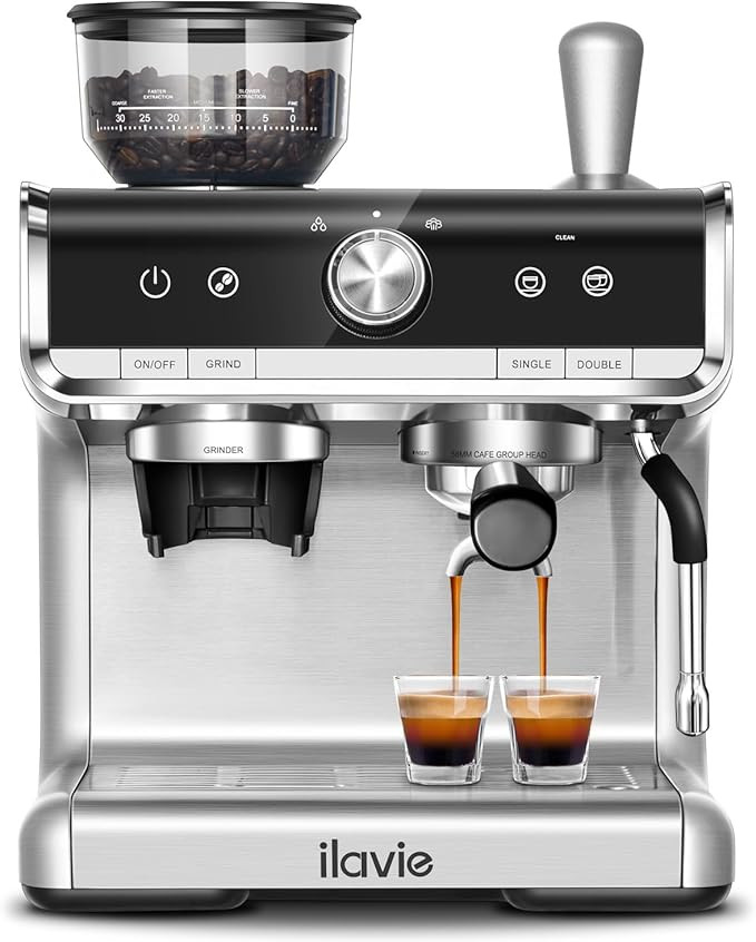 Espresso Coffee Machine 20 Bar for Home Office, Professional Cappuccino Latte Machines with Milk ... | Amazon (US)